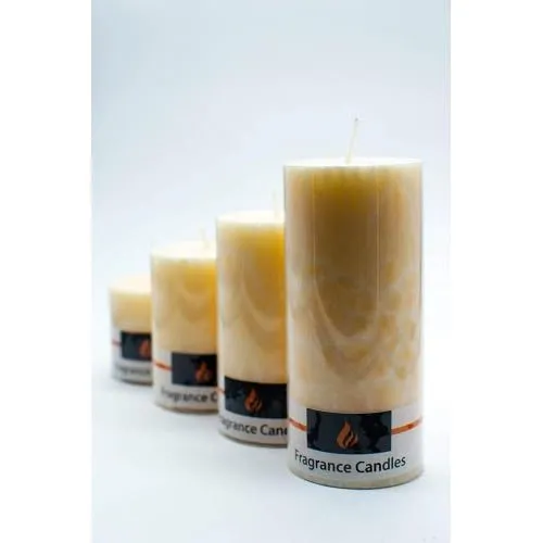 Handmade Marble Finish Pillar Candle, Infused with The Captivating Scent of Jasmine - Unparalleled Longevity, Smokeless Performance, and Unmatched Artistry