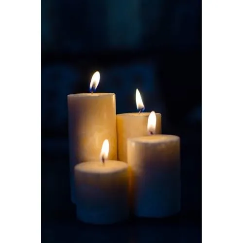 Handmade Marble Finish Pillar Candle, Infused with The Captivating Scent of Jasmine - Unparalleled Longevity, Smokeless Performance, and Unmatched Artistry