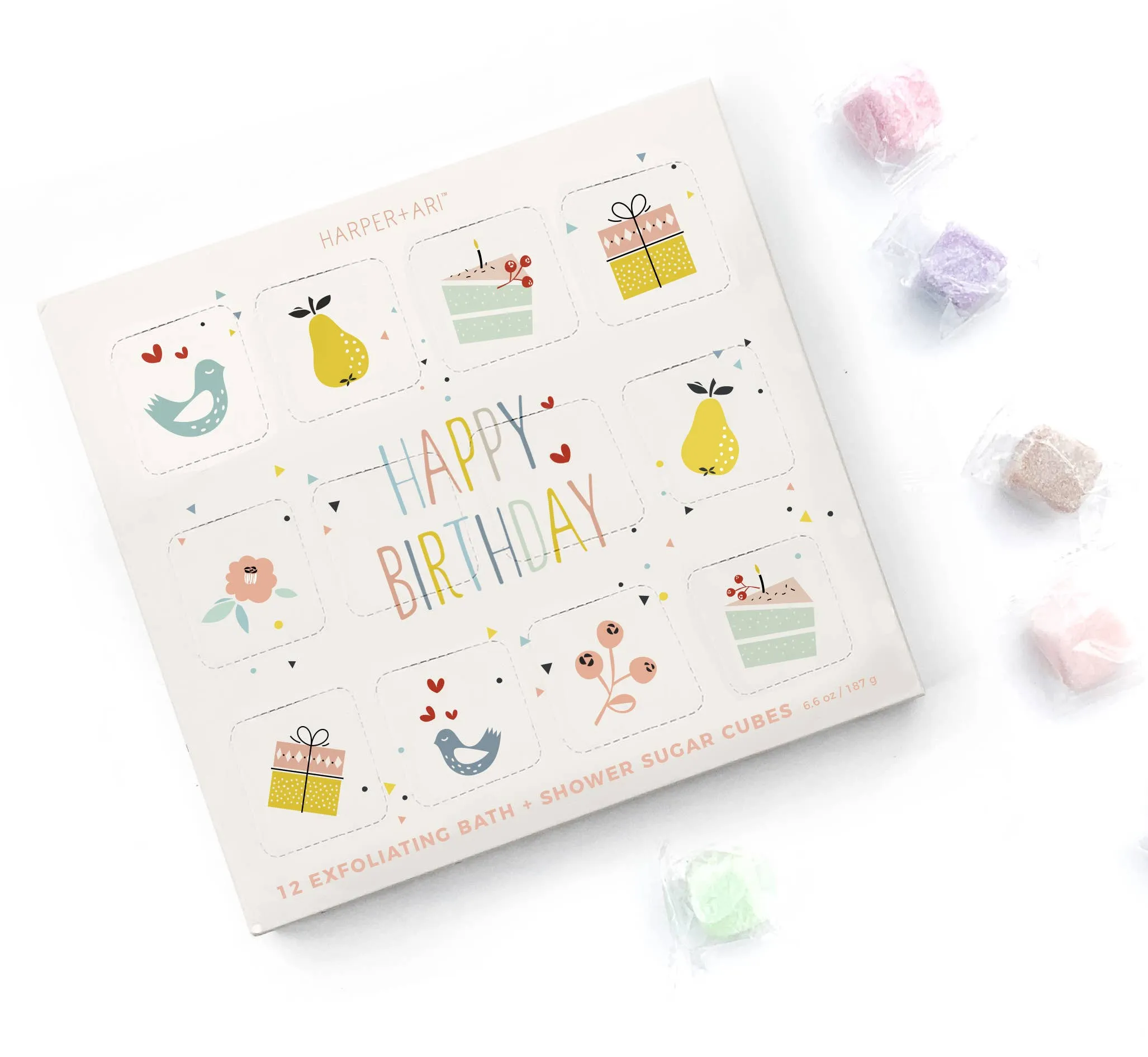 Harper & Ari Celebration Exfoliating Sugar Cube Gift Sets ~ Various Styles