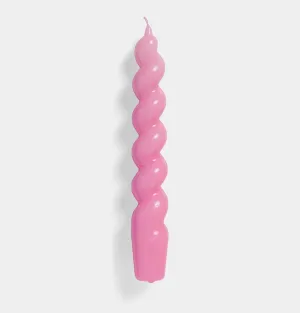 HAY Candle – Spiral – Dark Pink