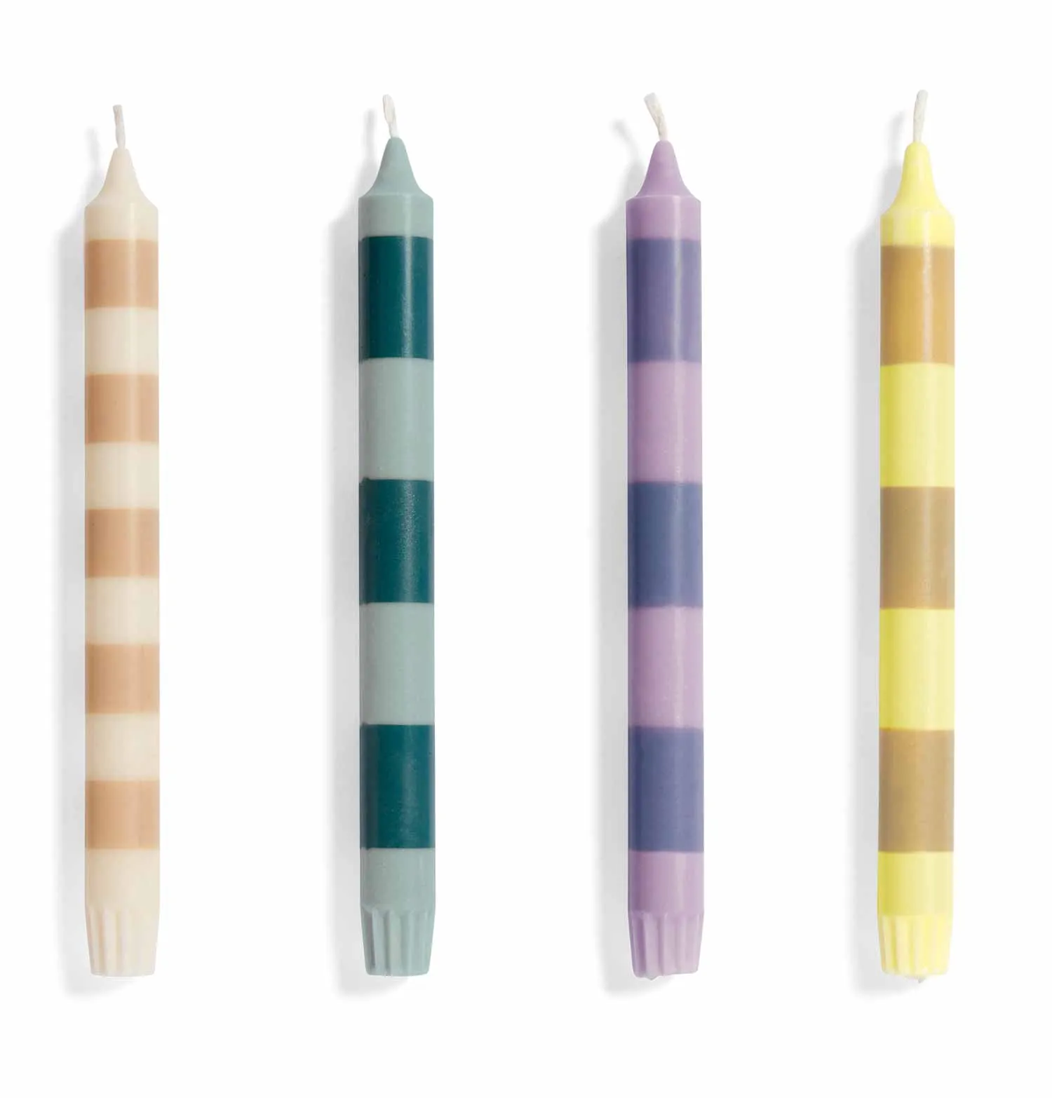 HAY Stripe Candle – Set of 4 – Douce