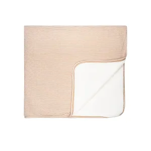 Honey Stripe Small Ribbed Toddler Blanket