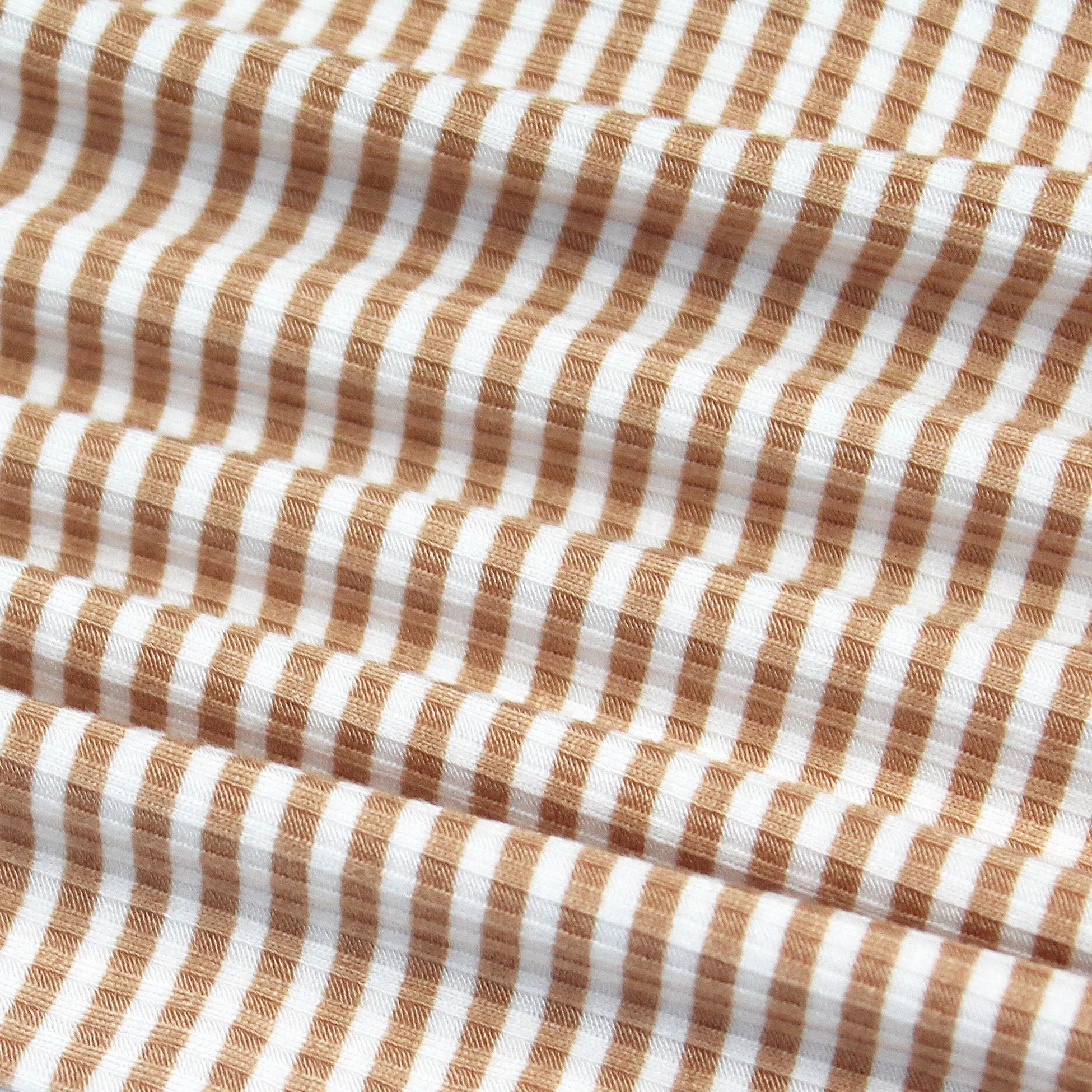 Honey Stripe Small Ribbed Toddler Blanket
