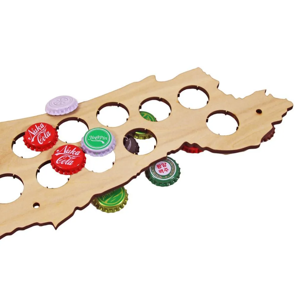 Israel Beer Cap Map Christmas Gifts Beer Soda Bottle Cap Map Patriotic Cap Holder Wine Cap Display Home Decoration Accessories