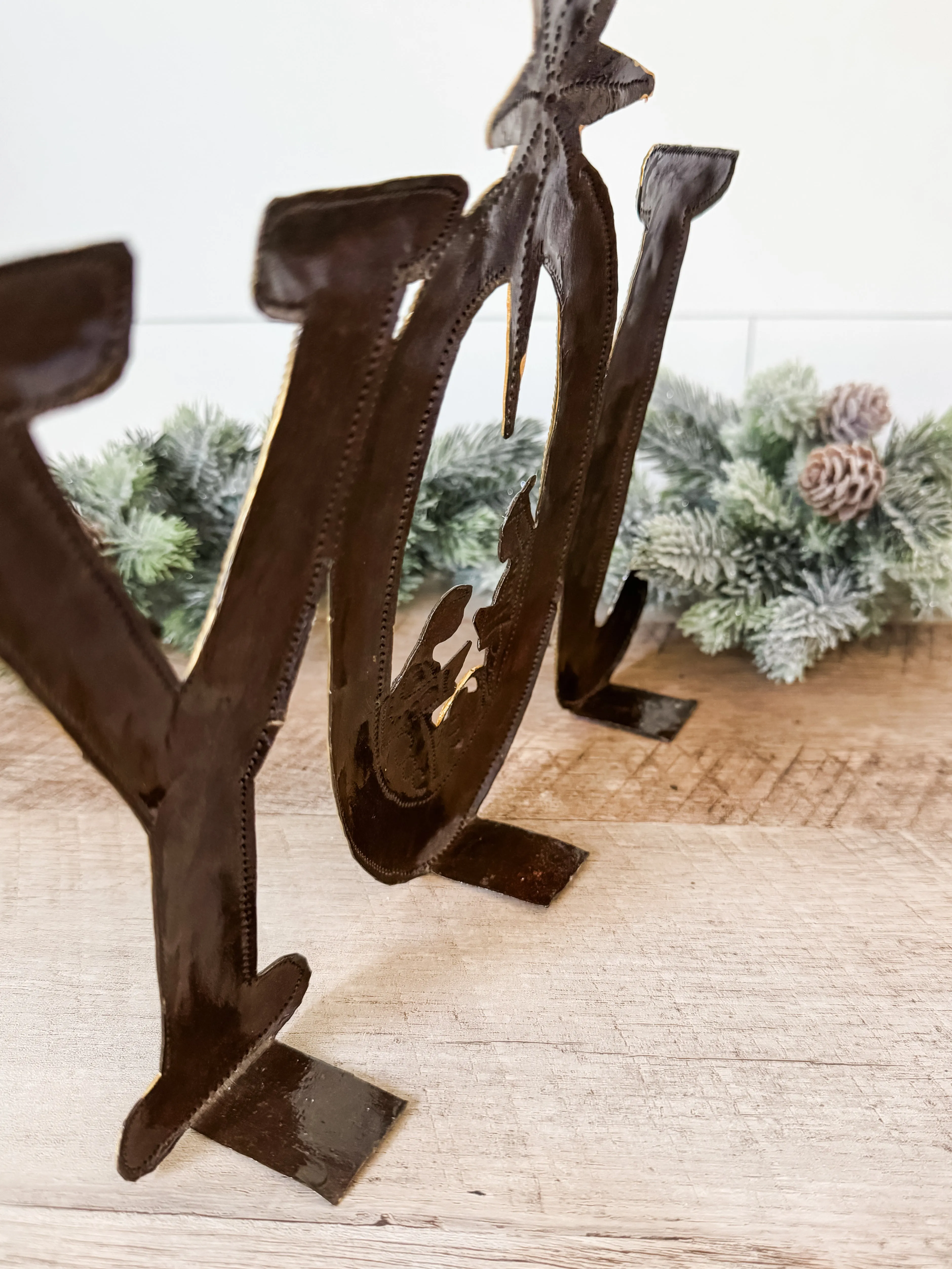 Joy Standing Nativity with Gold Accents