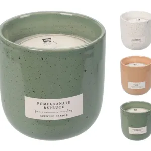 Koopman 9cm Scented Candle in Ceramic Pot (Choice of 3)