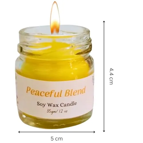 LEPA Fragrance Candle Crafted with Healing Mantra || Fragrance Candles for Home || Scented Candles || (100% Beeswax)- Handcrafted | Smoke-Free|| Home Decoration (Pack of 1) (Oh Unique)