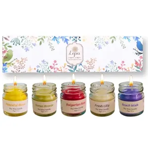 LEPA Fragrance Candle Crafted with Healing Mantra || Fragrance Candles for Home || Scented Candles || (100% Beeswax)- Handcrafted | Smoke-Free|| Home Decoration (Pack of 1) (Oh Unique)