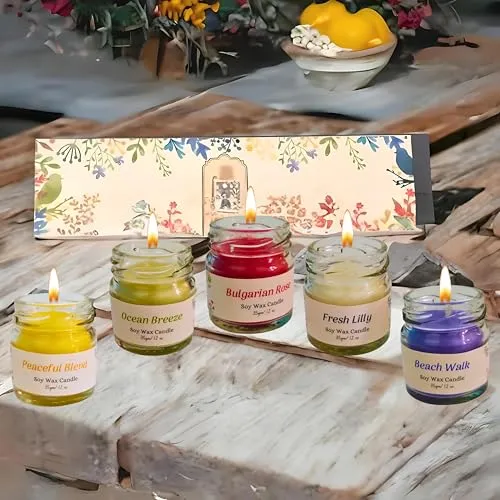 LEPA Fragrance Candle Crafted with Healing Mantra || Fragrance Candles for Home || Scented Candles || (100% Beeswax)- Handcrafted | Smoke-Free|| Home Decoration (Pack of 1) (Oh Unique)