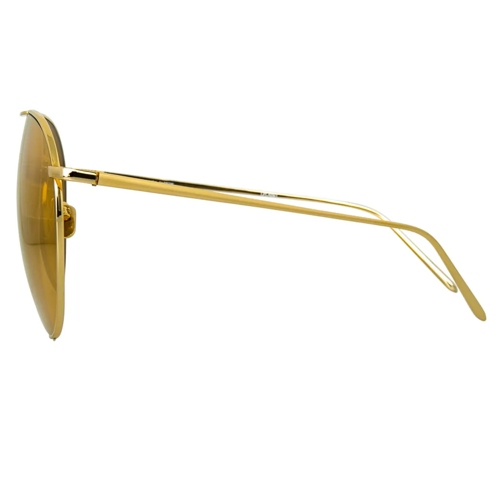 Linda Farrow 624 C1 Aviator Sunglasses
