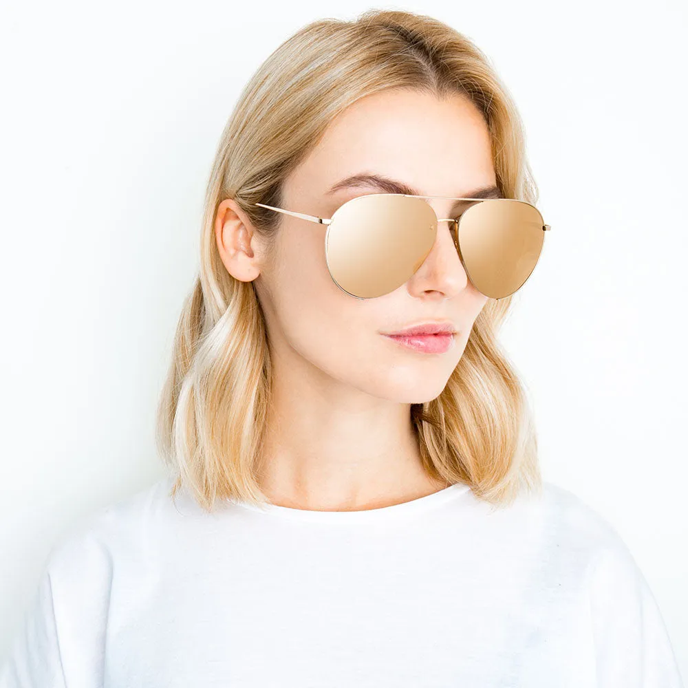 Linda Farrow 624 C1 Aviator Sunglasses