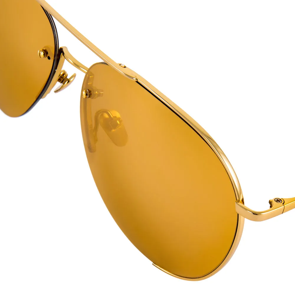 Linda Farrow 624 C1 Aviator Sunglasses