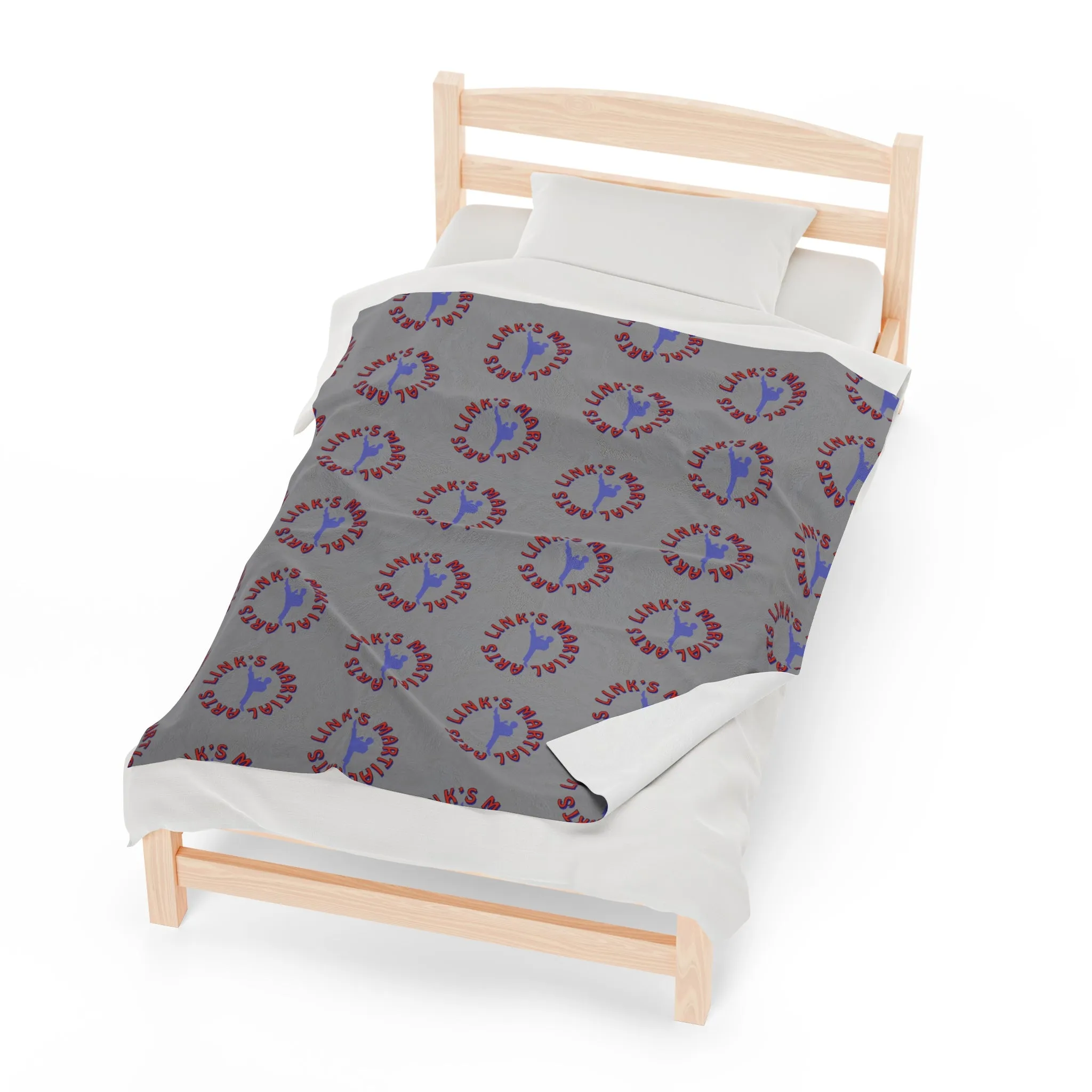 Link's Martial Arts Logo Velveteen Plush Blanket