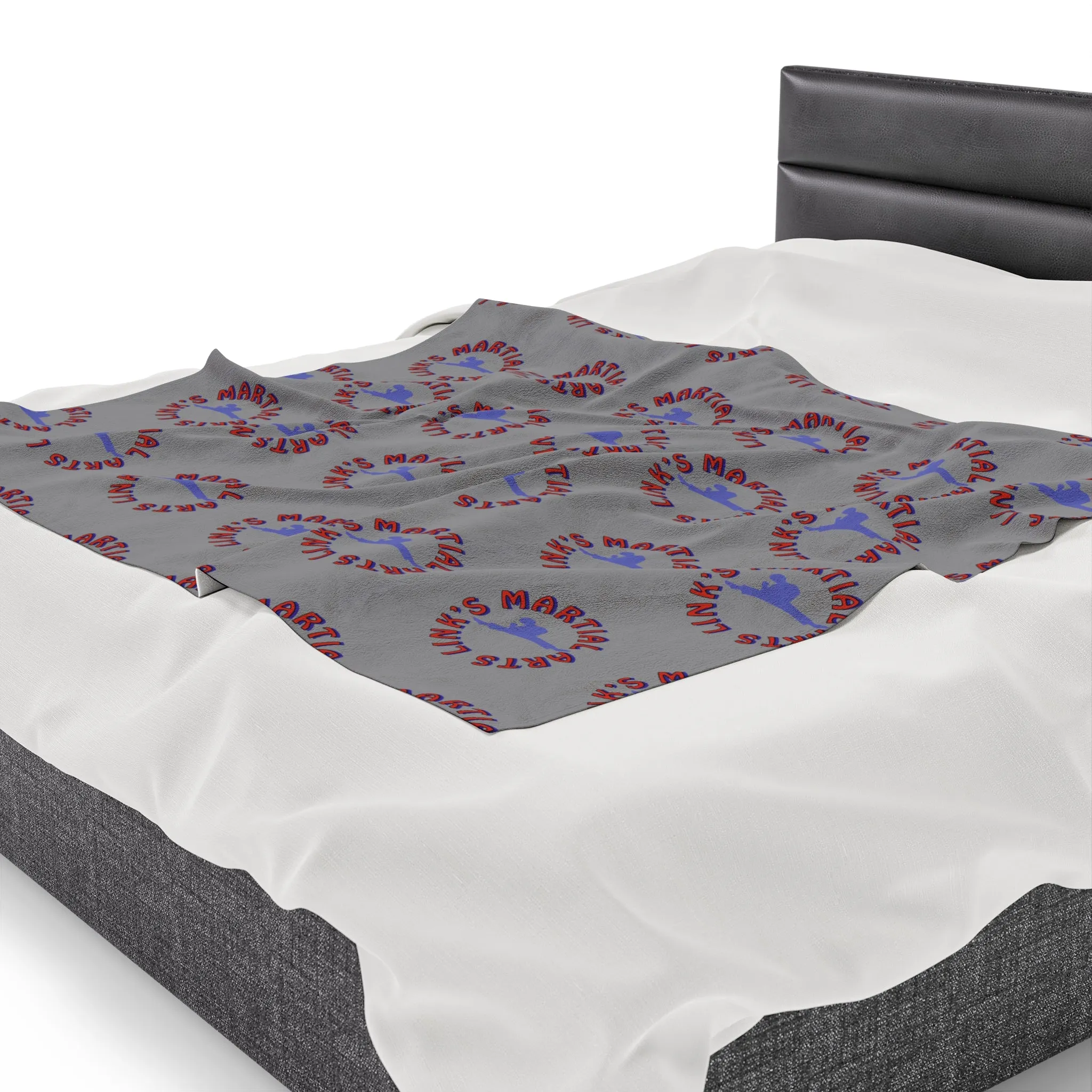 Link's Martial Arts Logo Velveteen Plush Blanket