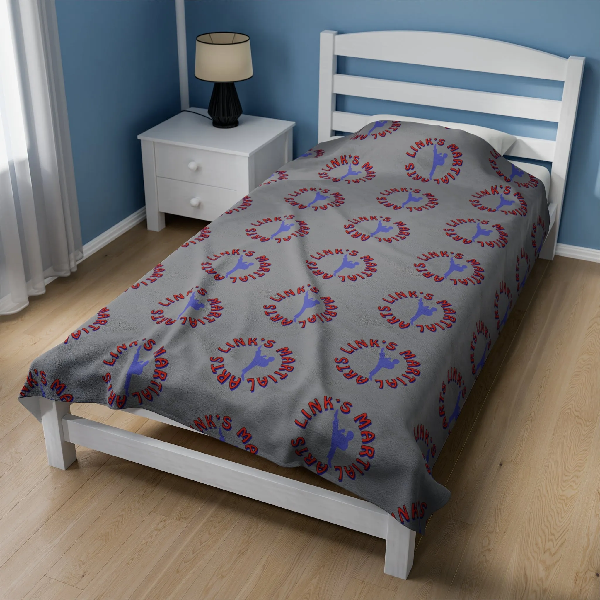 Link's Martial Arts Logo Velveteen Plush Blanket