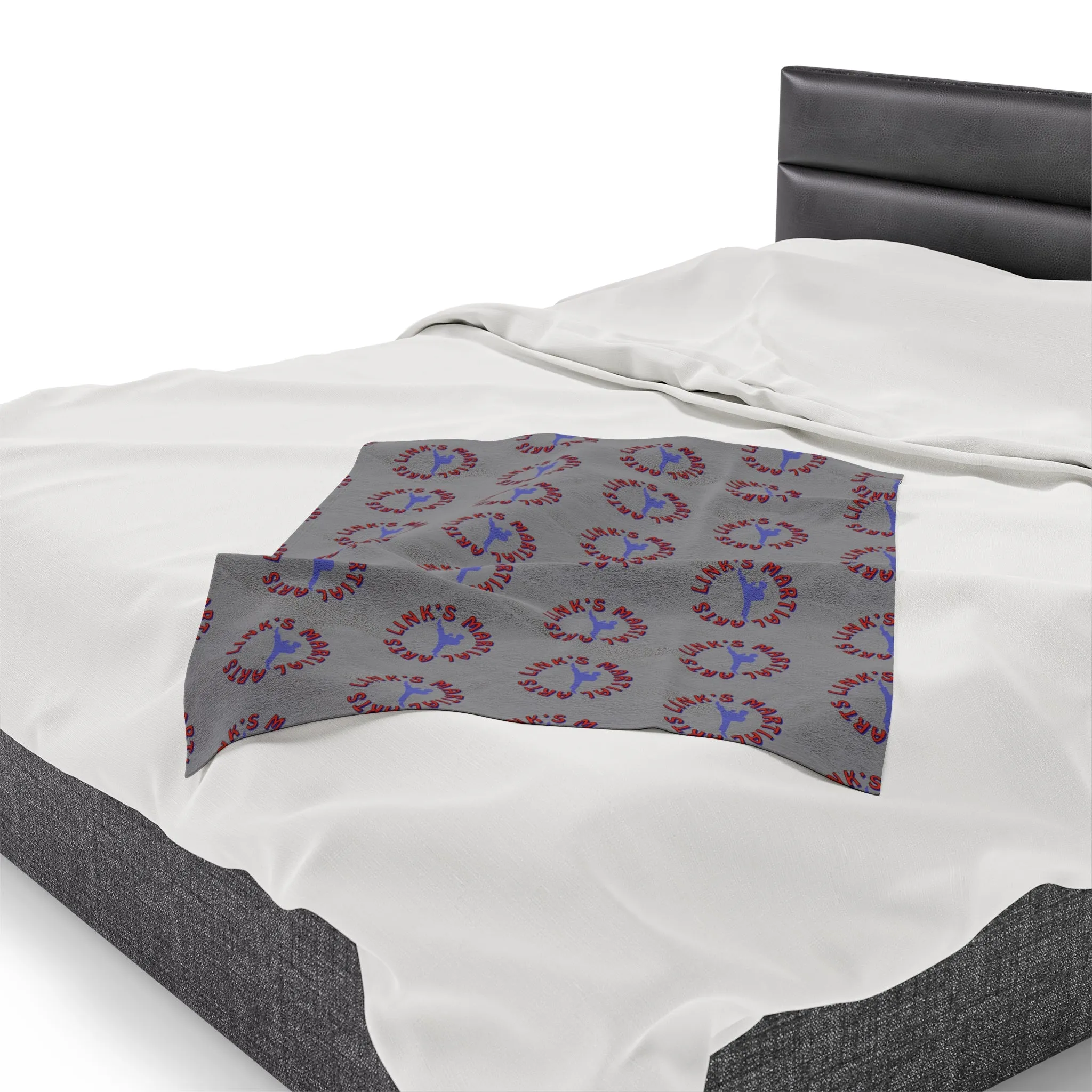 Link's Martial Arts Logo Velveteen Plush Blanket