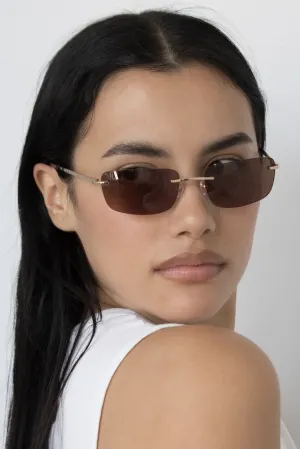 LU GOLDIE PARIS SUNGLASSES - COFFEE
