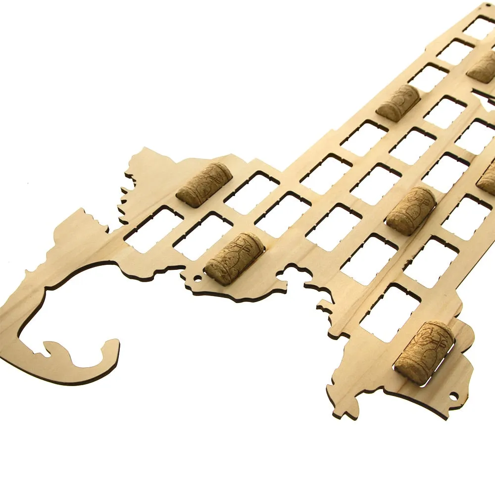Massachusetts State  Cork Map USA State Wall Map  Cork Reused Display Wood Cutout   Housewarming