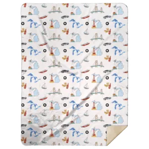 Michigan Plush Throw Blanket 60x80
