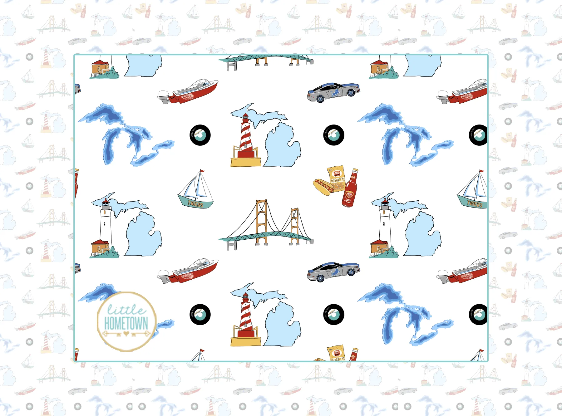 Michigan Plush Throw Blanket 60x80