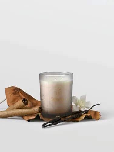 MiRooh Cobalt Velvet Noir Kaudi Vanilla and Patchouli Scented Glass Votive Candle