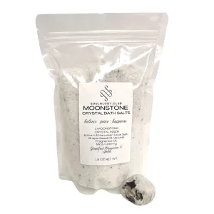 Moonstone Crystal-Infused Bath Salt | Balance & Peace