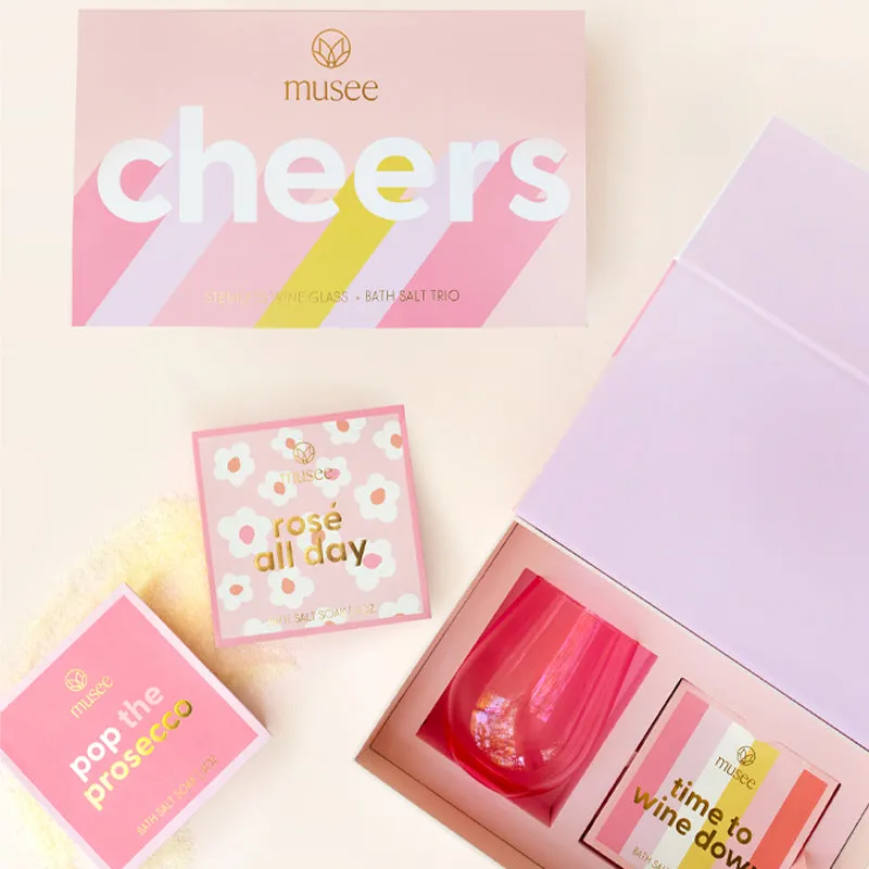 MUSEE BATH | Cheers Wine Glass & Salt Box