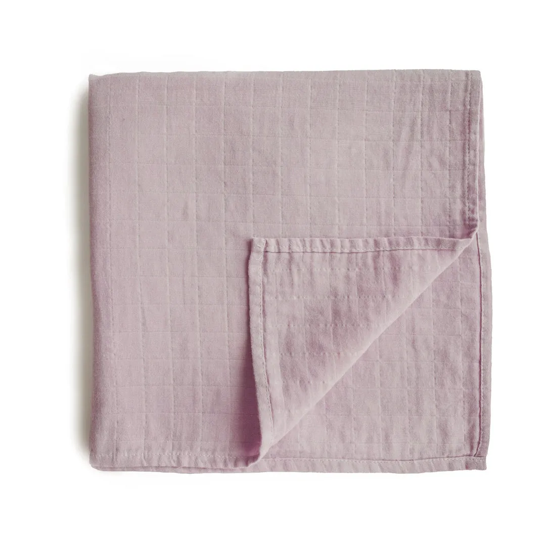 Mushie Organic Cotton Muslin Swaddle Blankets