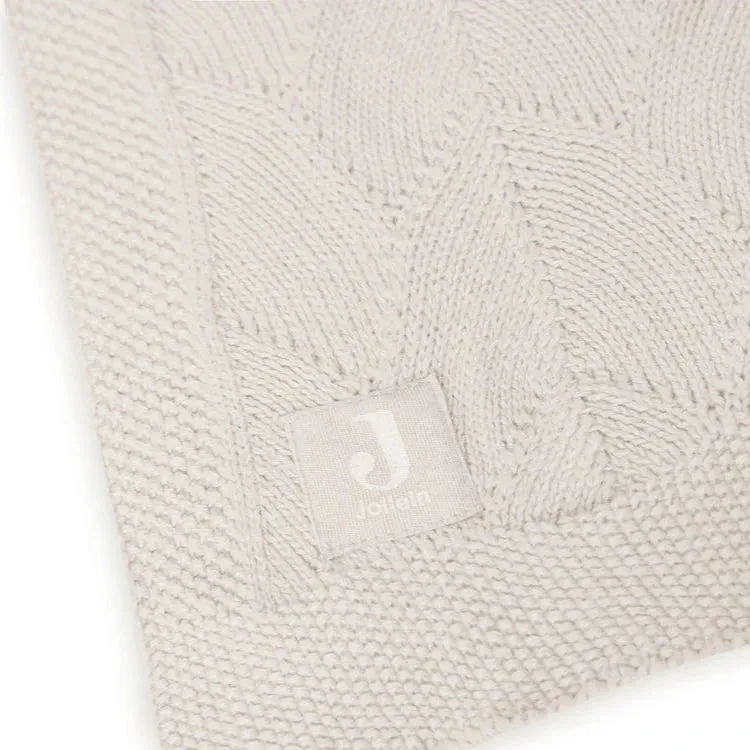 Organic Baby Shell Knit Blanket - Nougat