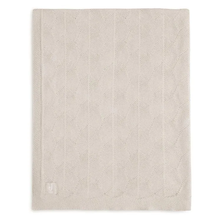 Organic Baby Shell Knit Blanket - Nougat