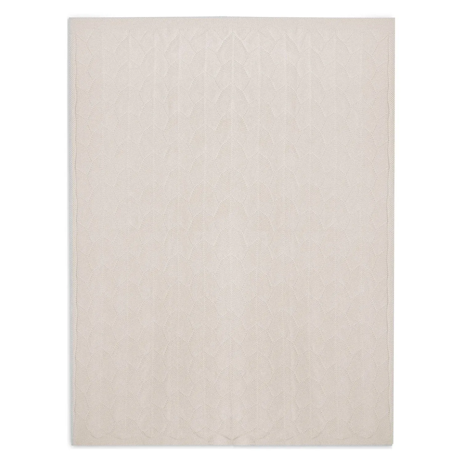 Organic Baby Shell Knit Blanket - Nougat