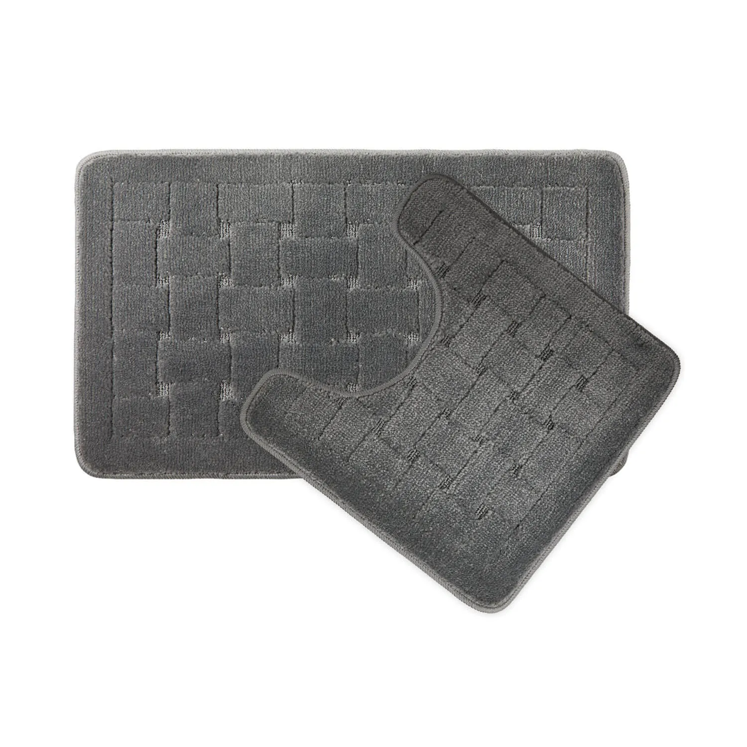 Orkney Bath Mat Set - Silver