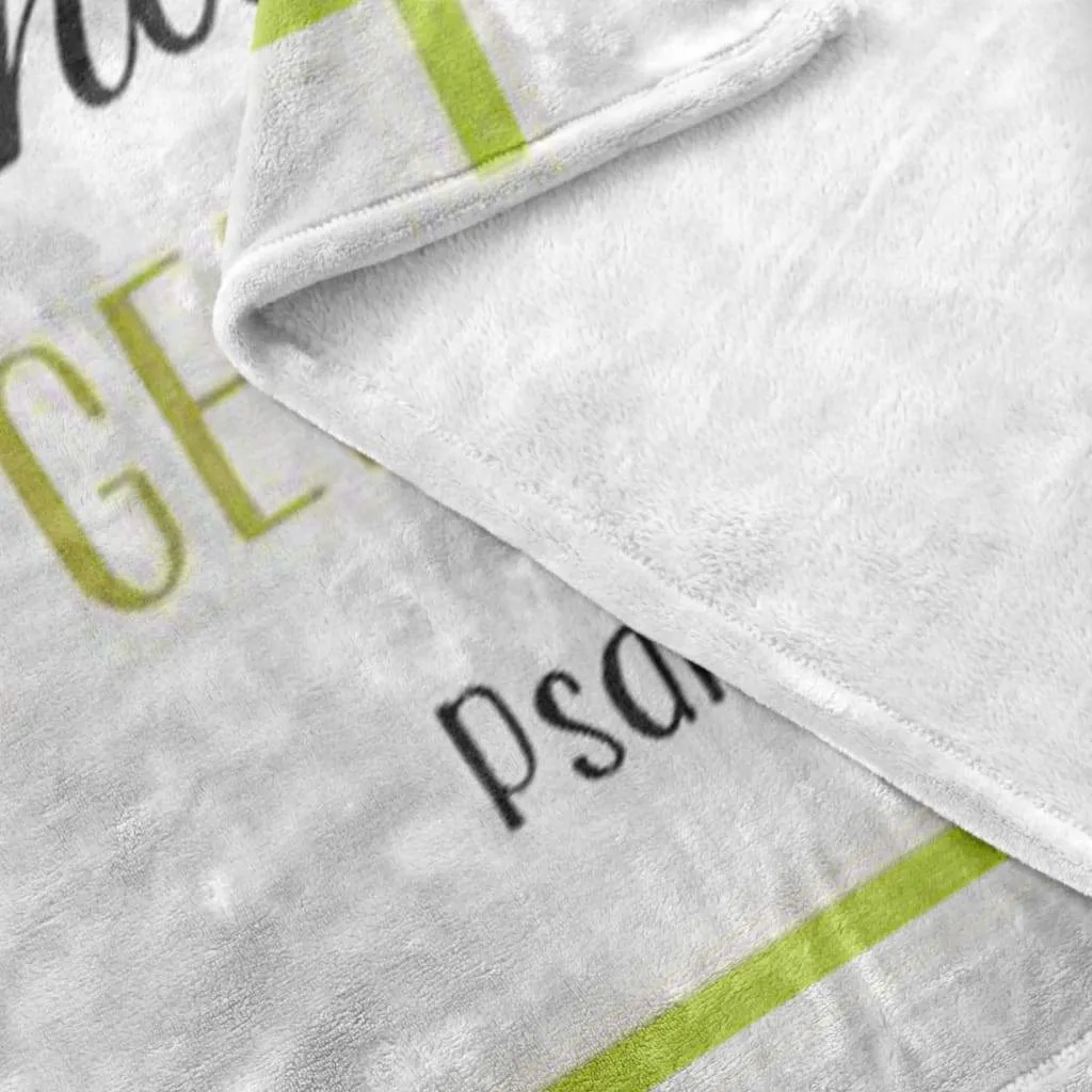 Psalm 1005 The Lord Is Good His Mercy Is Everlasting Fleece Blanket - Christian Blanket - Bible Verse Blanket