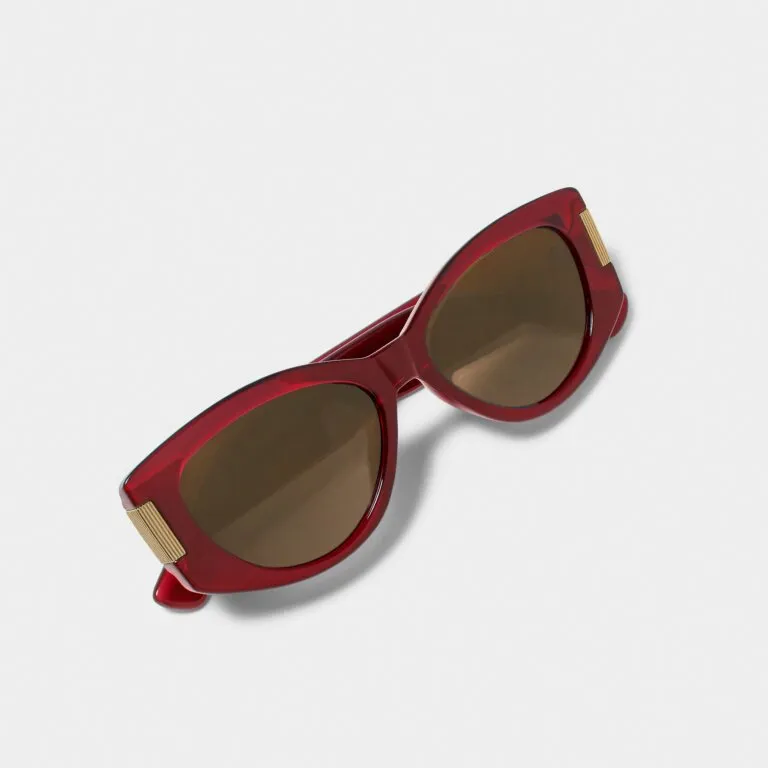 Rimini Deep Red Sunglasses