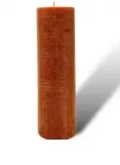 Sable Serenade Spiral Design Brown Stick Candle: Luxurious, Handcrafted with Love, Delicate Accents, Slow, Even Burn