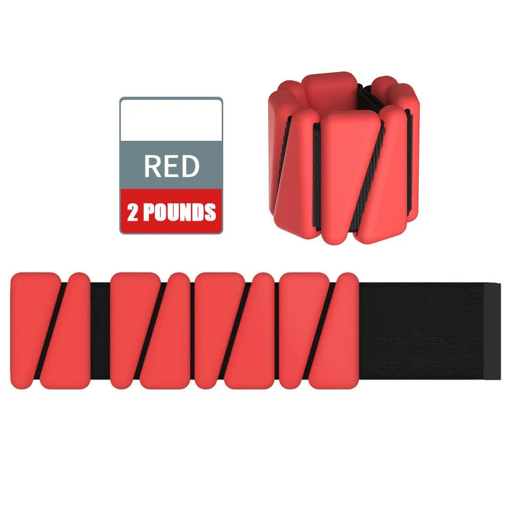 Silicone Weights Bracelet Adjustable Wrist Ankle Strap Running Yoga Pilates Training Exercise Fitness Equipment Wristband
