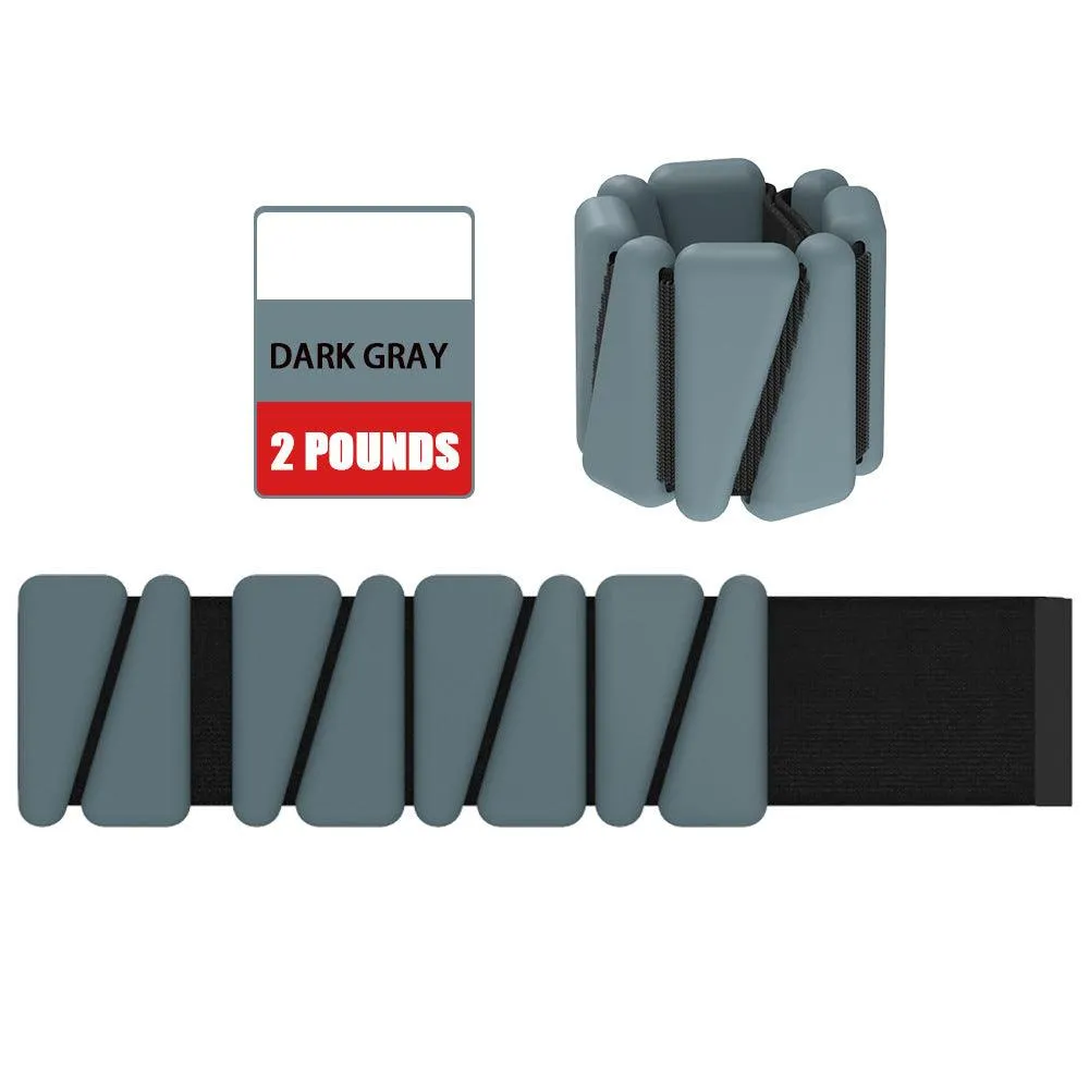 Silicone Weights Bracelet Adjustable Wrist Ankle Strap Running Yoga Pilates Training Exercise Fitness Equipment Wristband