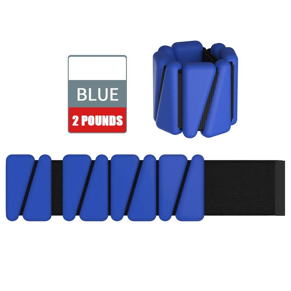 Silicone Weights Bracelet Adjustable Wrist Ankle Strap Running Yoga Pilates Training Exercise Fitness Equipment Wristband