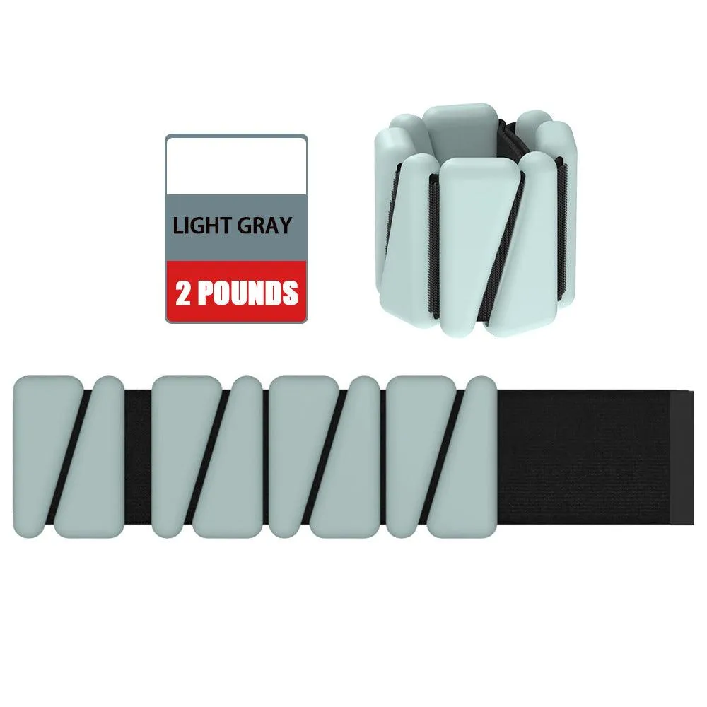 Silicone Weights Bracelet Adjustable Wrist Ankle Strap Running Yoga Pilates Training Exercise Fitness Equipment Wristband