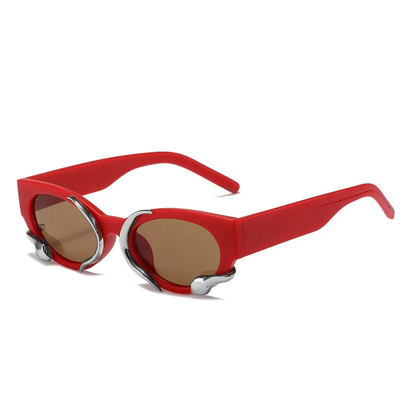 Steampunk Snake Rectangle Sunglasses