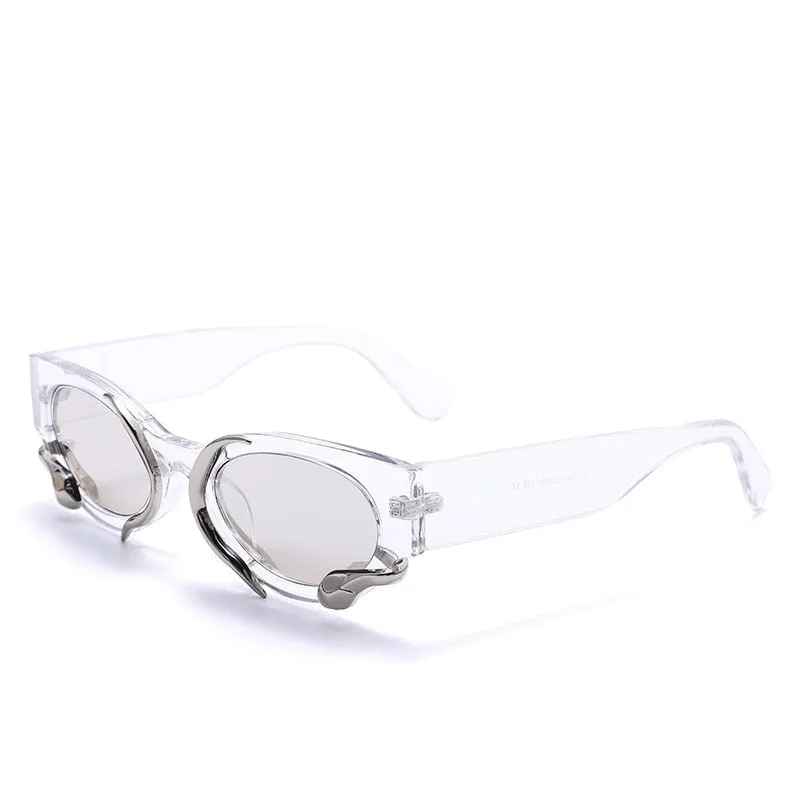 Steampunk Snake Rectangle Sunglasses
