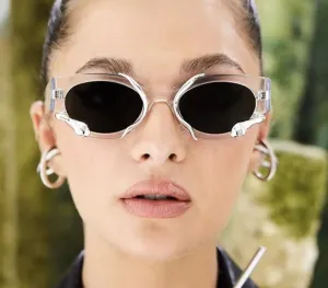 Steampunk Snake Rectangle Sunglasses