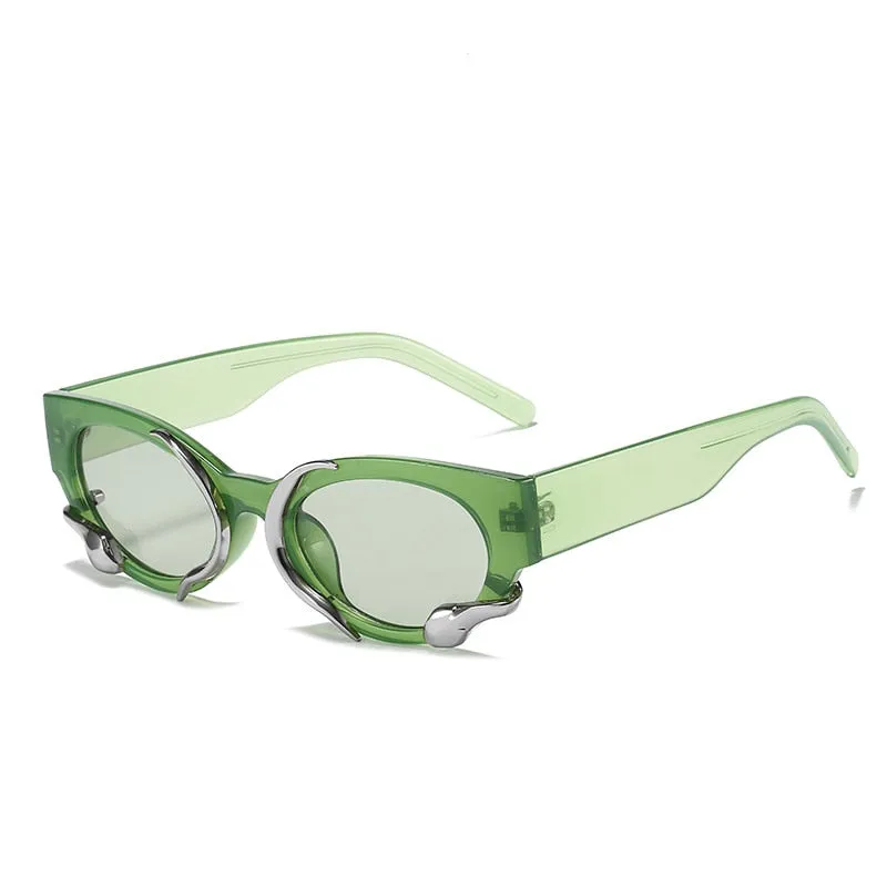 Steampunk Snake Rectangle Sunglasses
