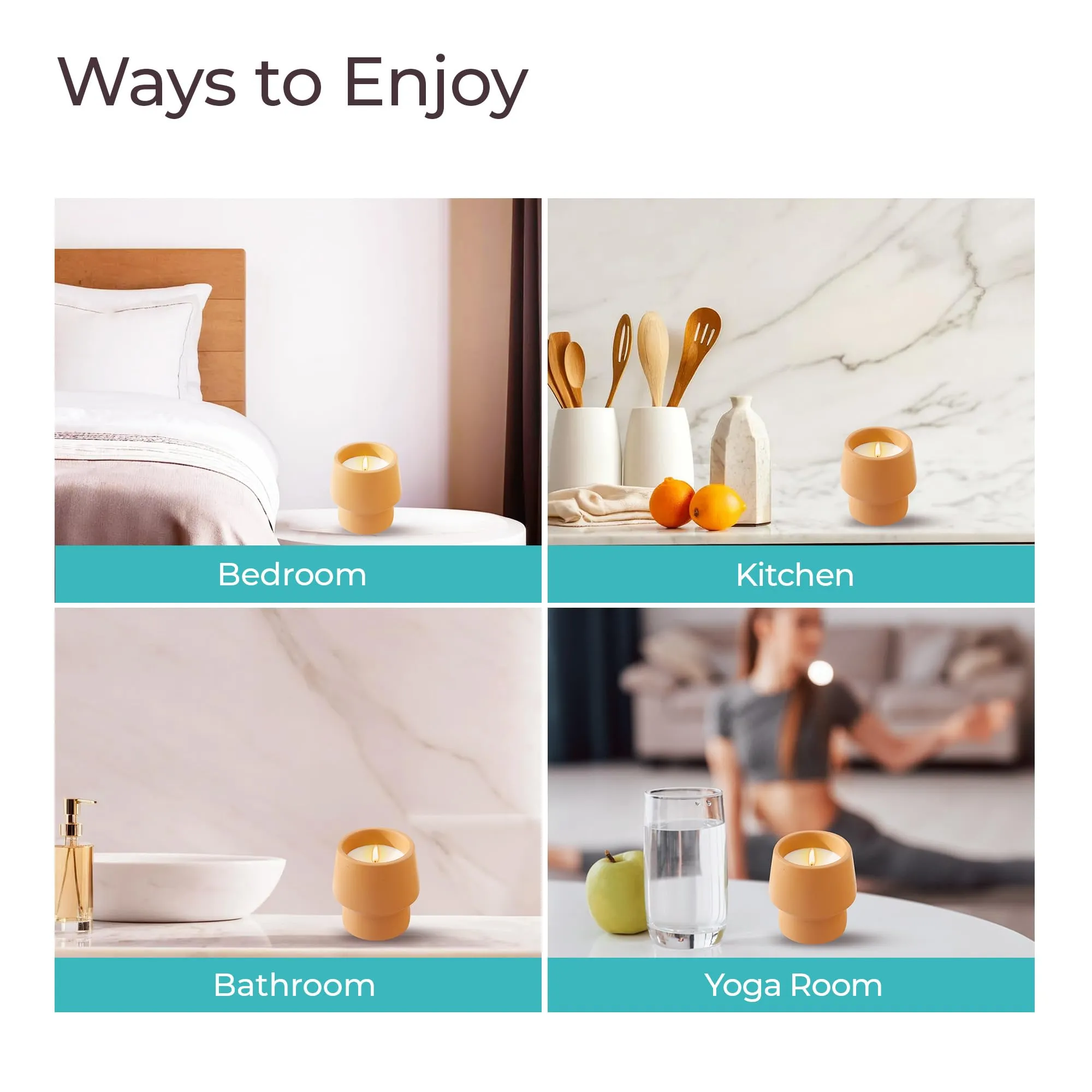The Better Home Scented Candles for Gifting | 14 Hrs Burn Time | Aromatherapy Soy Wax Candles for Home Decor Fragrance | Aesthetic Candles for Home | Woods Romantic Aroma Scented Candles for Bedroom