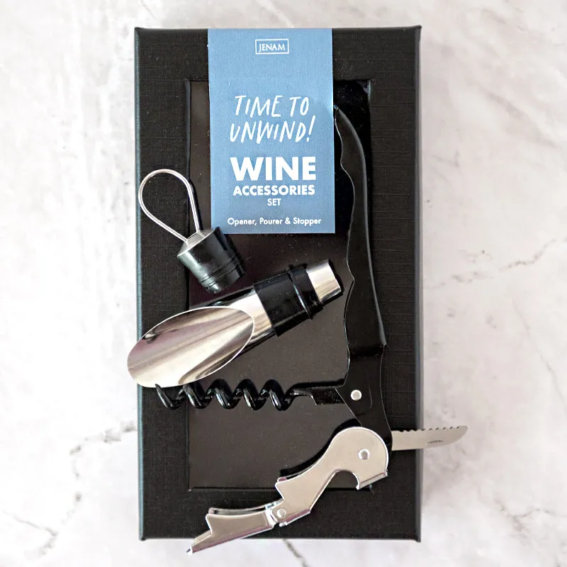 Time To Unwind - Wine Accessories Set
