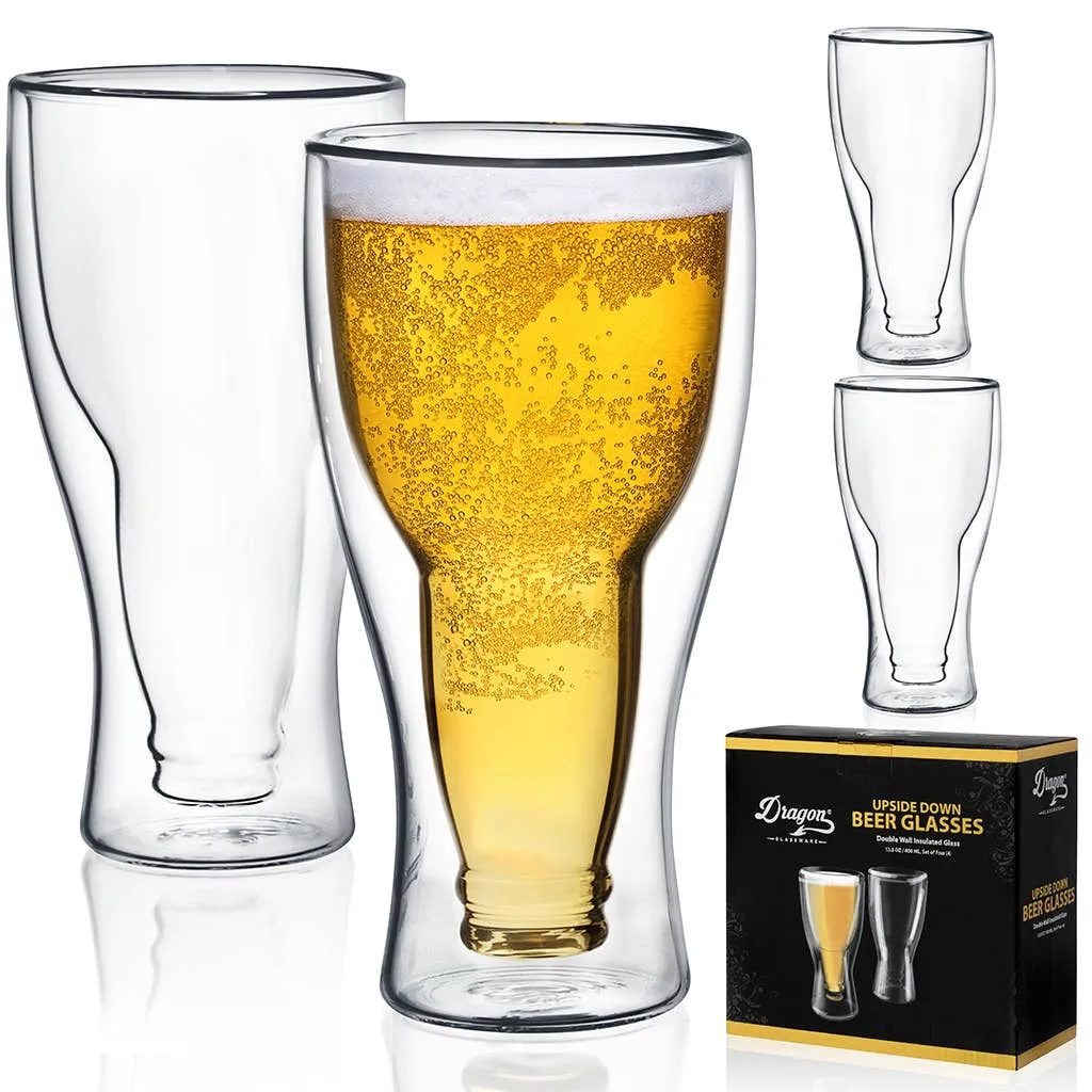Upside Down Beer Glasses: Set of 1