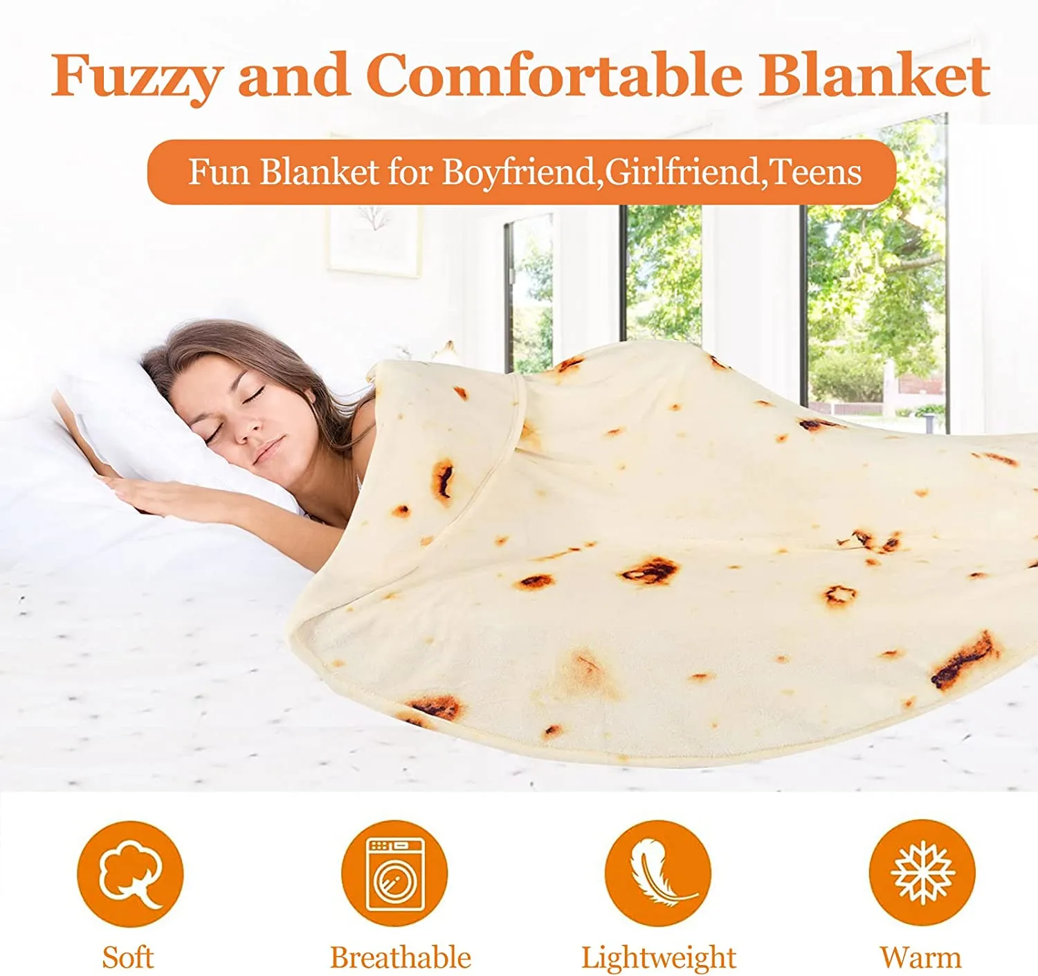 Warm Flannel Burrito Blanket