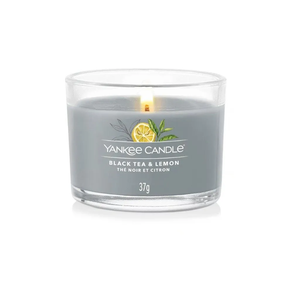 Yankee Candle 37g Black Tea & Lemon Signature Votive Candle