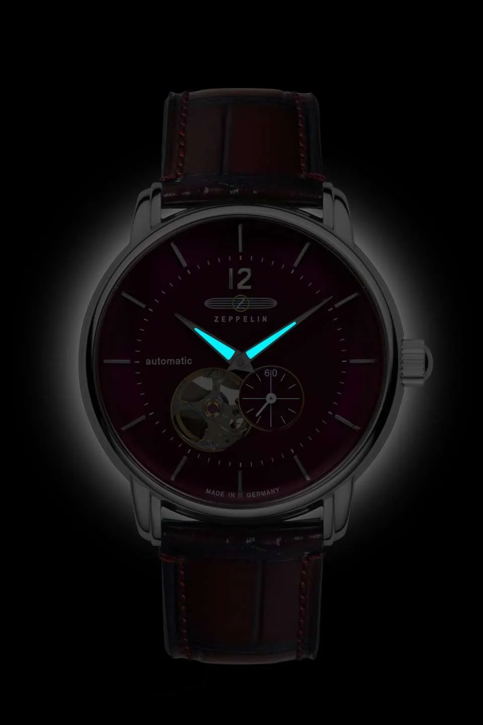 ZEPPELIN AUTOMATIC WATCH WITH OPEN HEART 8166-5