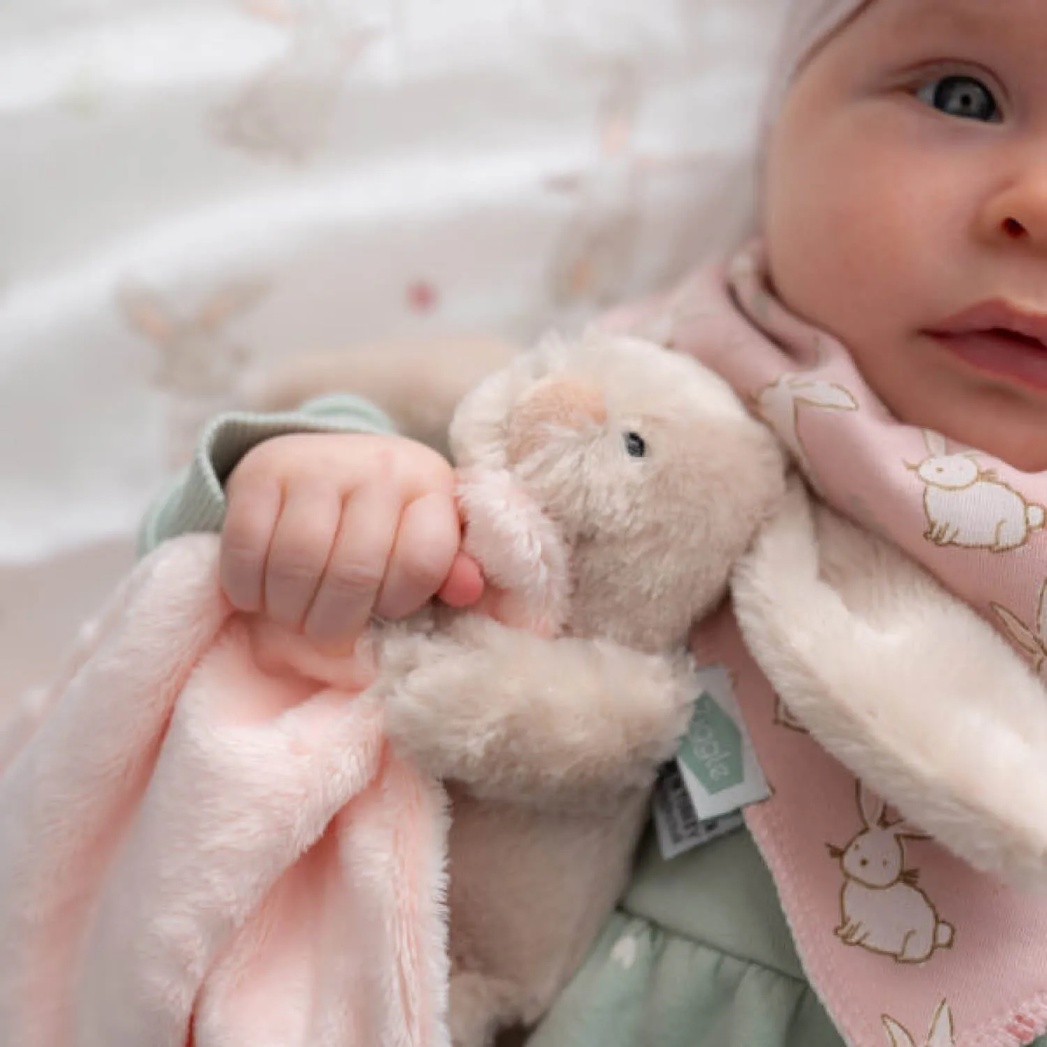 Ziggle Baby Beige Bunny Comforter Blanket